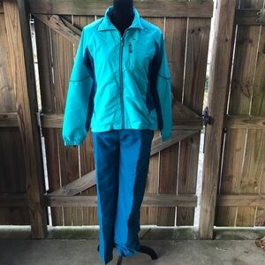 Danskin Now Athletic Tracksuit Blue Jacket & Long Pants Matching Set